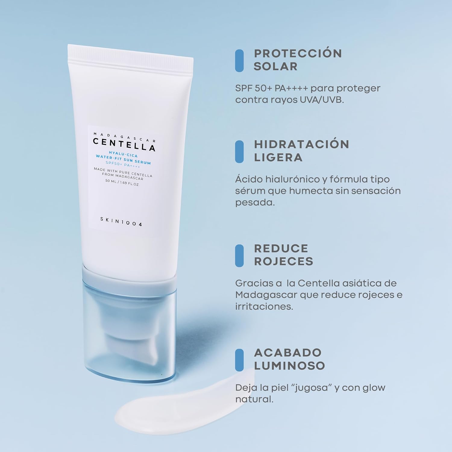 SKIN1004 - MADAGASCAR CENTELLA HYALU-CICA WATER-FIT SUN SERUM