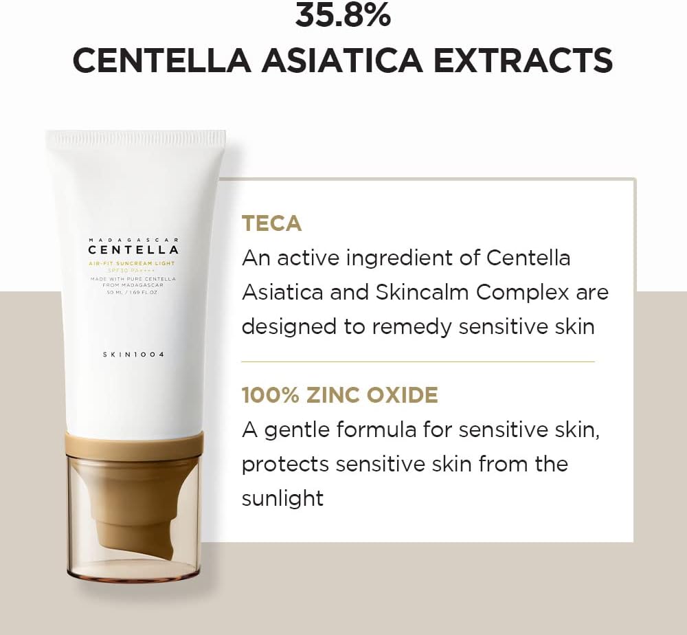 SKIN1004 - MADAGASCAR CENTELLA AIR FIT SUNCREAM LIGHT SPF 30 50ml