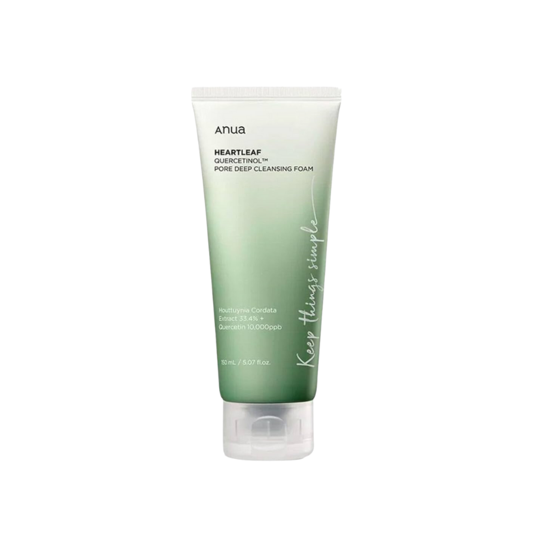 ANUA - HEARTLEAF QUERCETINOL PORE DEEP CLEANSING FOAM 150ml LIMPIADOR