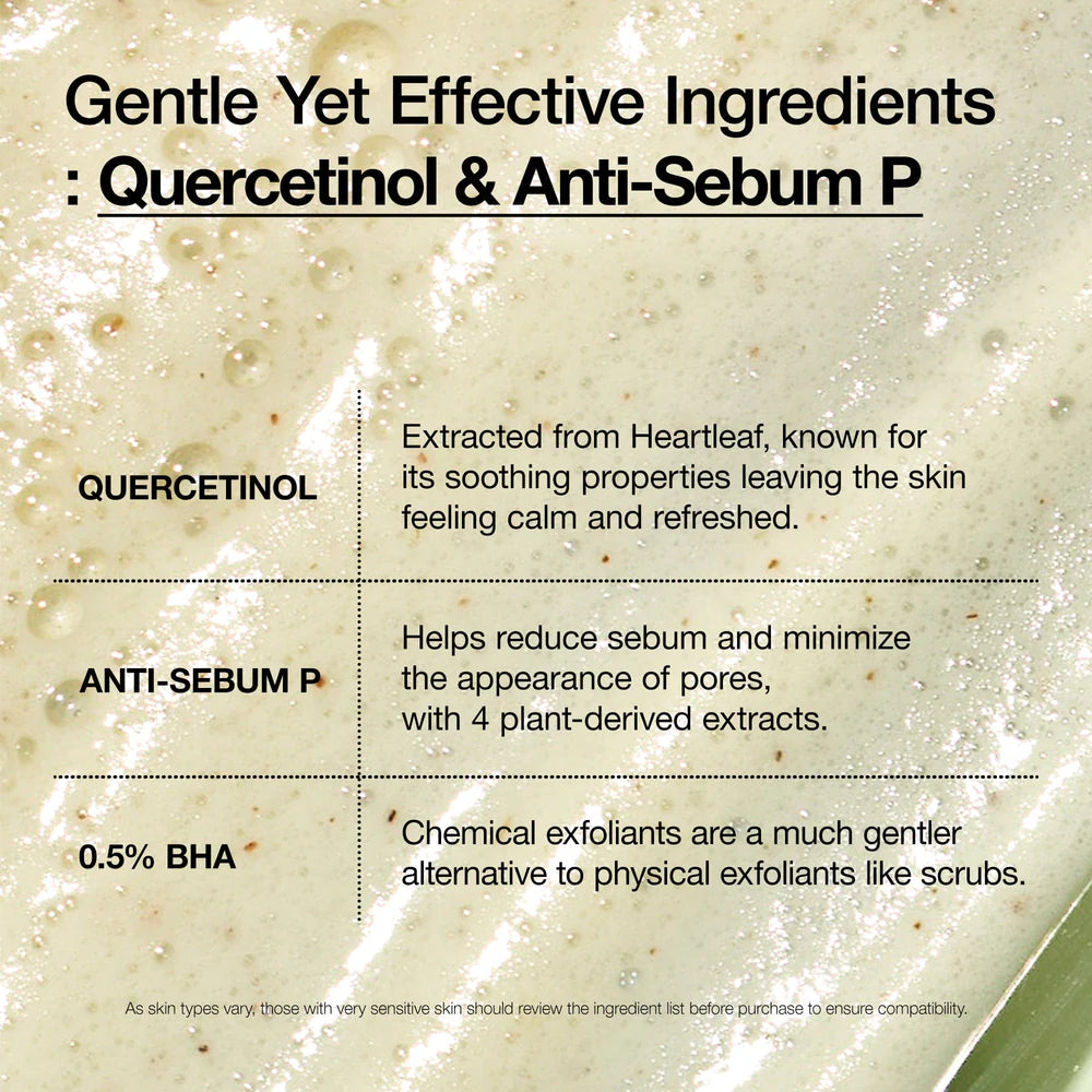ANUA - HEARTLEAF QUERCETINOL PORE DEEP CLEANSING FOAM 150ml LIMPIADOR