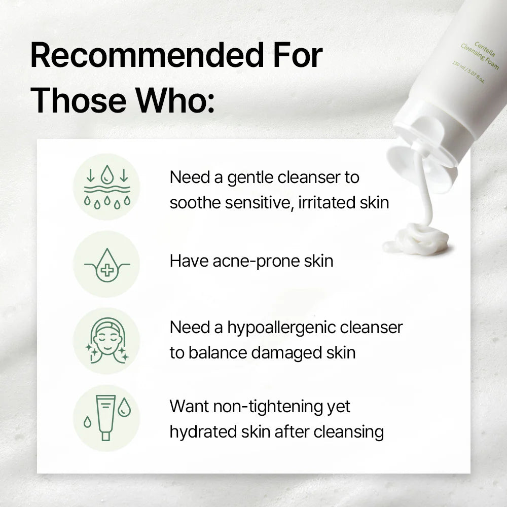 MIXSOON - CENTELLA CLEANSING FOAM 150ml