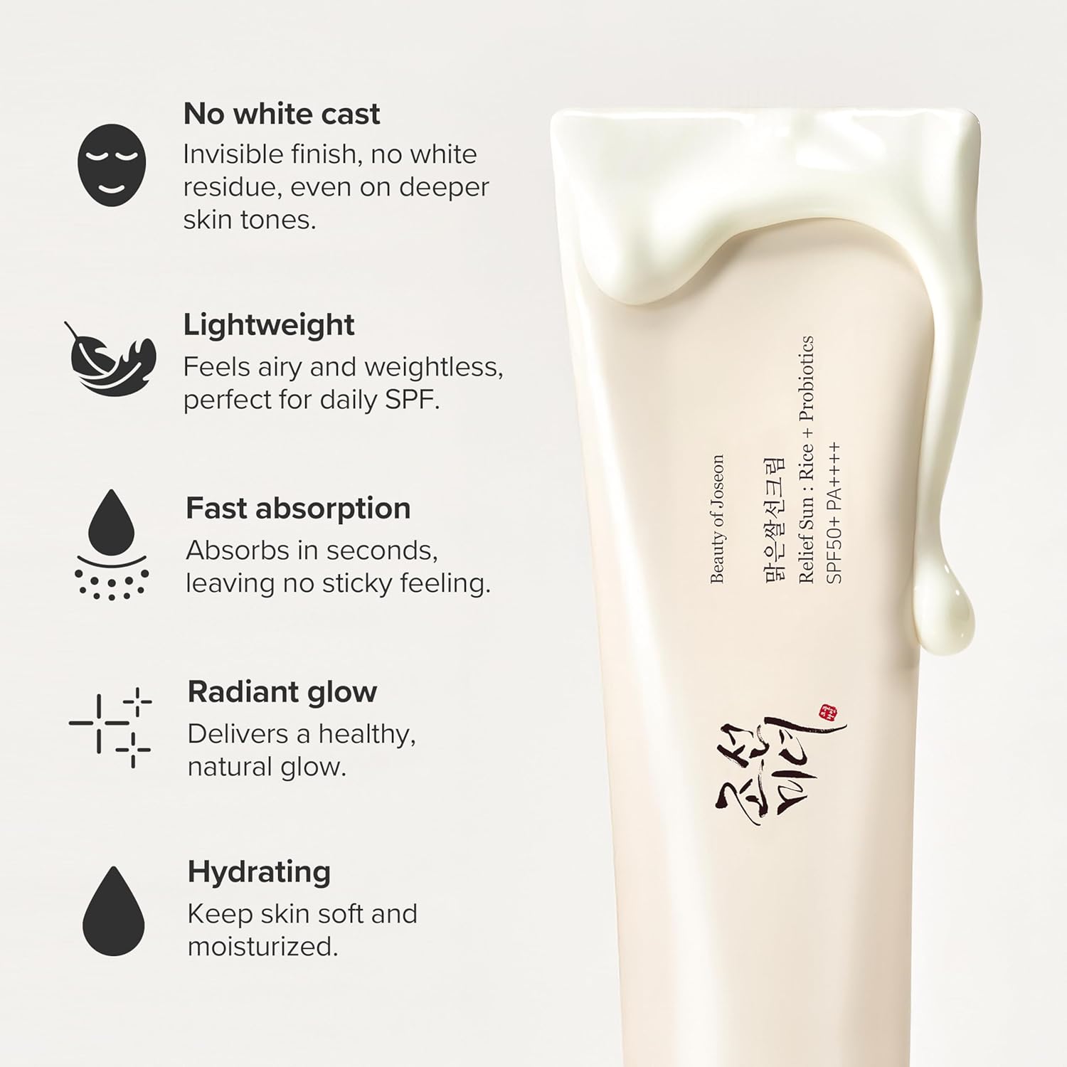 BEAUTY OF JOSEON - RELIEF SUN : RICE + PROBIOTICS 50ml