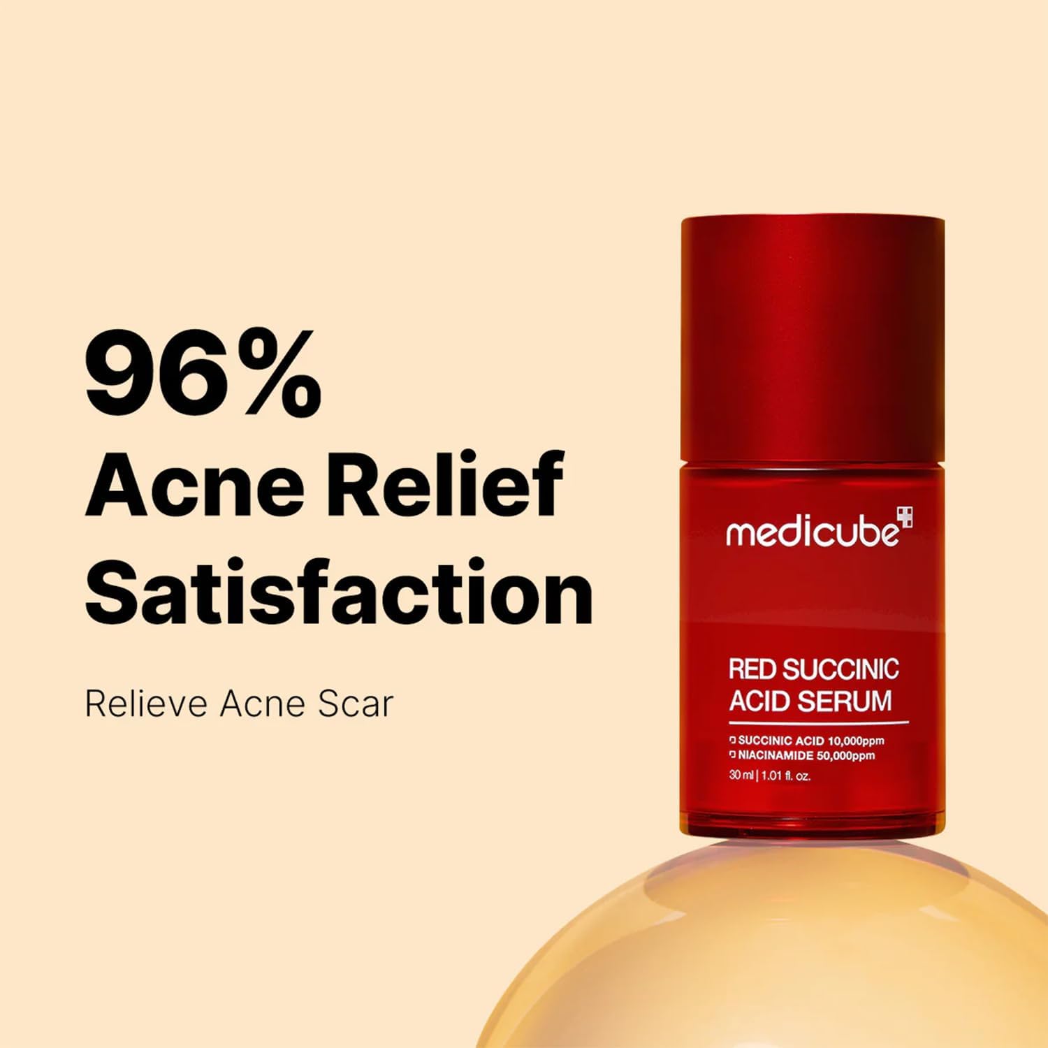 MEDICUBE - RED SUCCINIC ACID CLARIFYING SERUM X 30ML