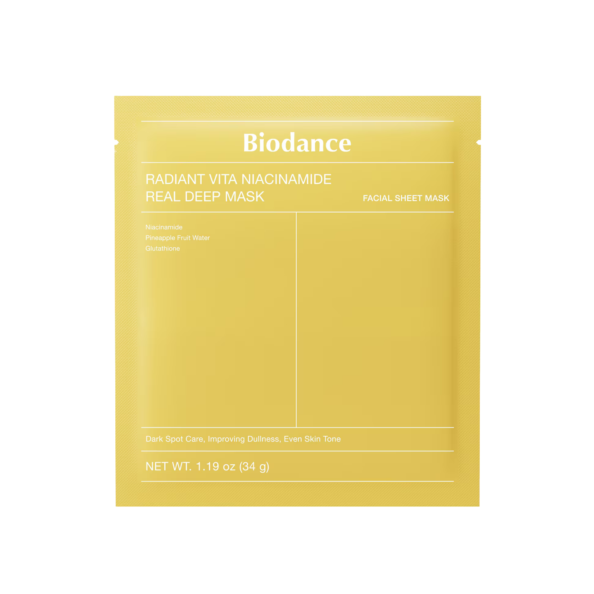 BIODANCE - RADIANT VITA NIACINAMIDE REAL DEEP MASK 1 und