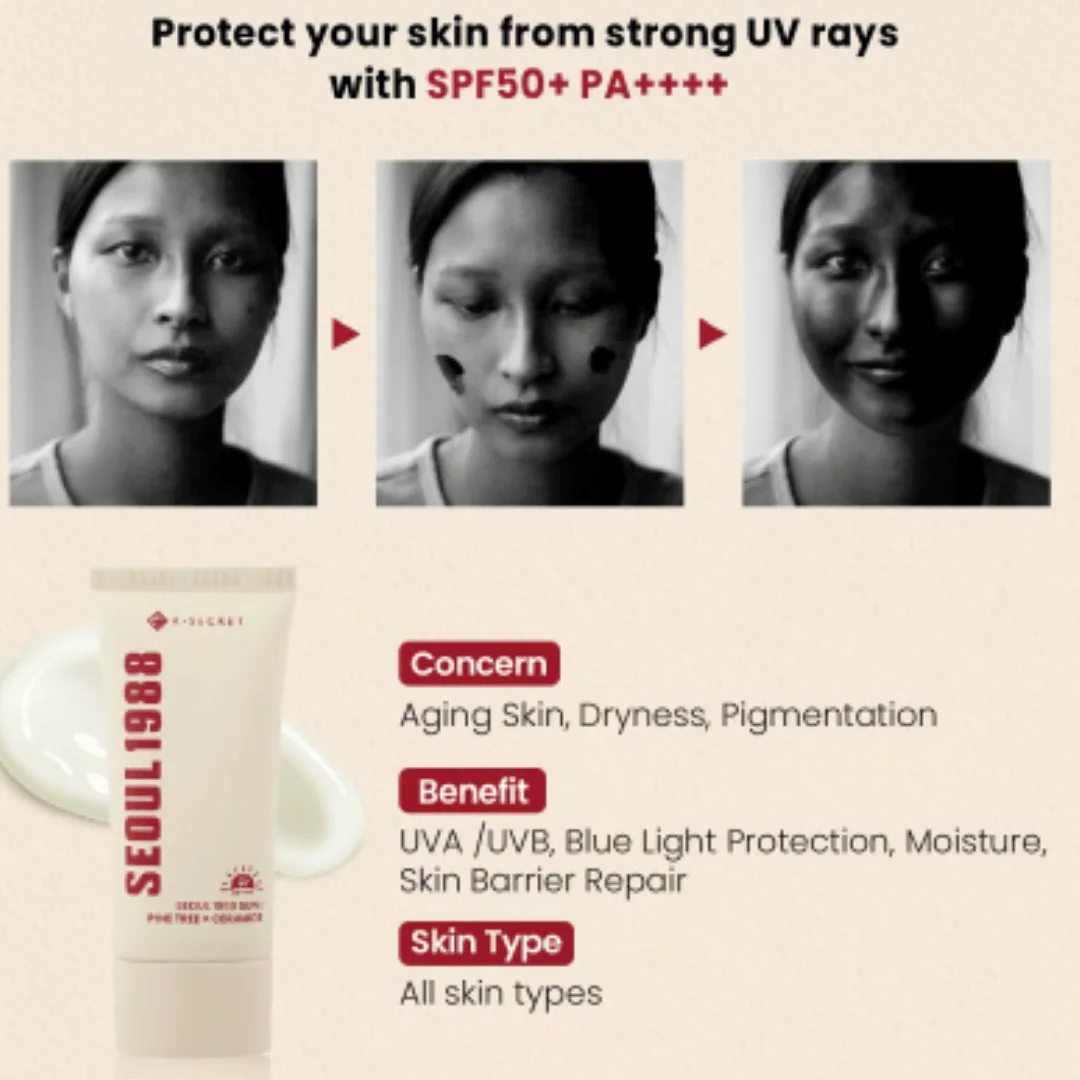 KSECRET - SEOUL1988 SUN: PINE TREE + CERAMIDE 50ml | PROTECTOR SOLAR - Image 4